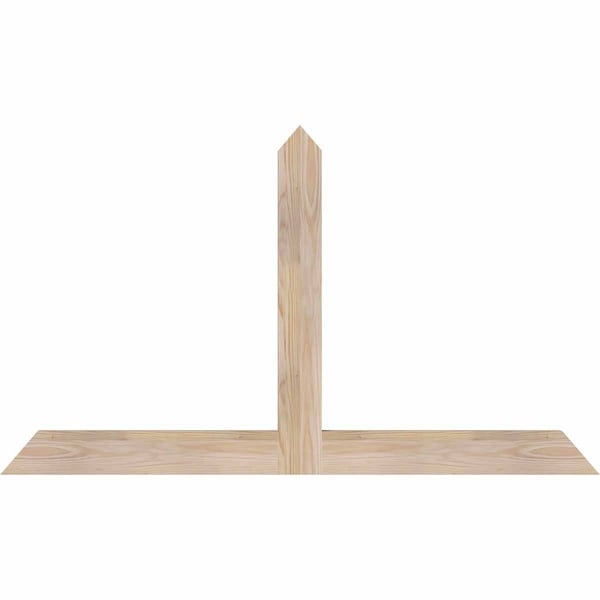 Ekena Millwork Portland Smooth Timber Gable Bracket, Douglas Fir, 48"W x 28"H x 1 1/2"D x 3 1/2"F, 14/12 Pitch GBW048X28X0204POR00SDF - main